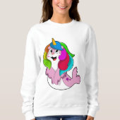Siegel als Einhorn Sweatshirt (Vorderseite)