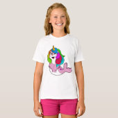 Siegel als Einhorn T-Shirt (Vorne ganz)