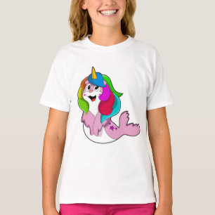 Siegel als Einhorn T-Shirt