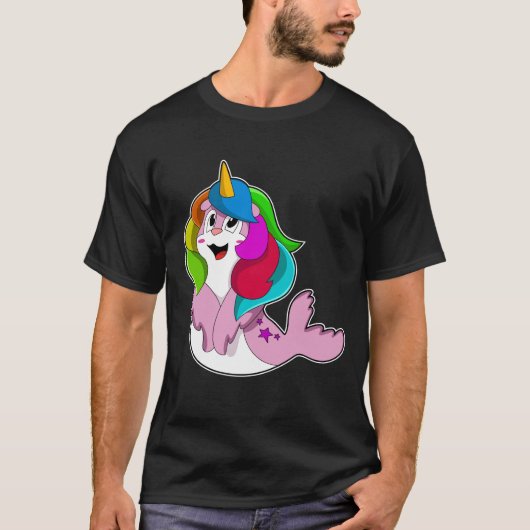 Siegel als Einhorn T-Shirt (Vorderseite)
