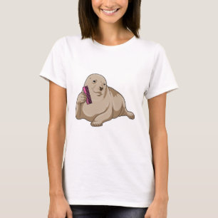 Siegel als Friseur mit Kamm T-Shirt