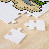 Siegel als Fußballspieler mit Fußball Puzzle (Seite)