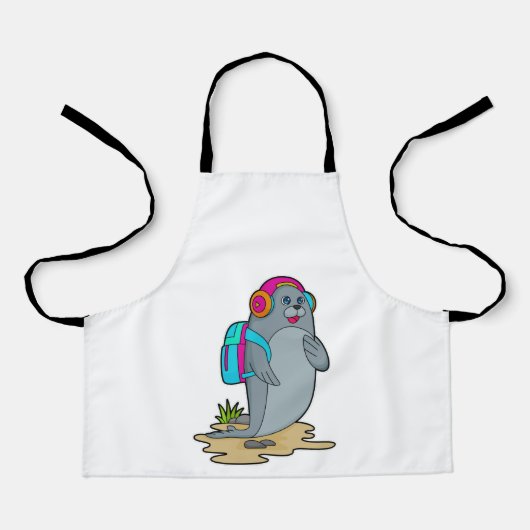 Siegel als Hiker mit Rucksack Schürze (Vorderseite)