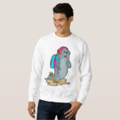 Siegel als Hiker mit Rucksack Sweatshirt (Vorne ganz)