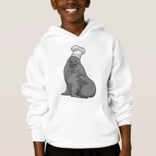 Siegel als Koch mit Koch Hut Hoodie