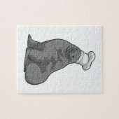 Siegel als Koch mit Koch Hut Puzzle (Horizontal)