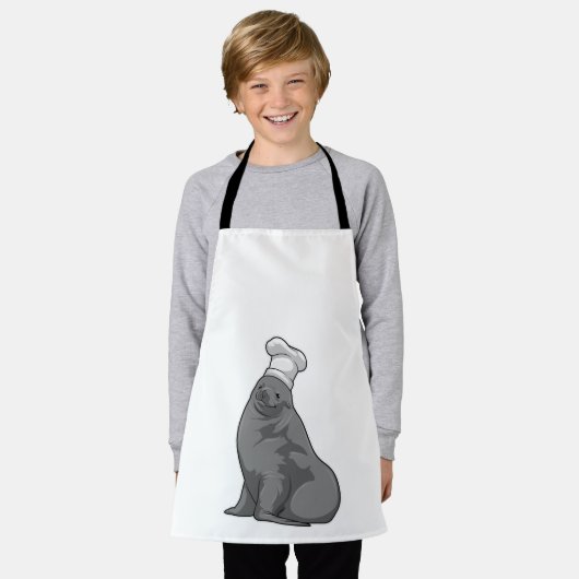 Siegel als Koch mit Koch Hut Schürze (Getragen)