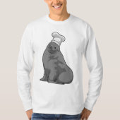 Siegel als Koch mit Koch Hut T-Shirt (Vorderseite)