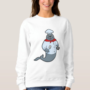Siegel als Koch mit Pan & Spatula Sweatshirt