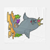 Siegel als König mit Krone Fleecedecke (Vorderseite (Horizontal))