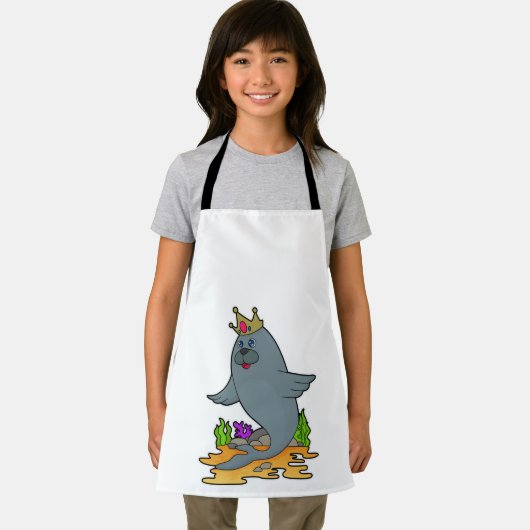 Siegel als König mit Krone Schürze (Insitu)