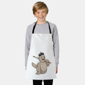 Siegel als Maler mit Pinsel Schürze (Getragen)