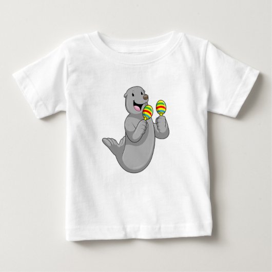 Siegel als Musiker mit Maracas Baby T-shirt (Vorderseite)