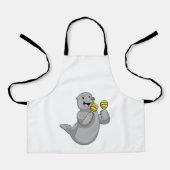 Siegel als Musiker mit Maracas Schürze (Vorderseite)