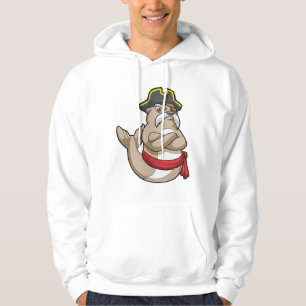 Siegel als Pirate mit Piratenhut Hoodie