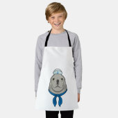 Siegel als Seemann mit Sailor-Hut Schürze (Getragen)