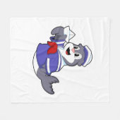 Siegel als Seemann mit Schiff Fleecedecke (Vorderseite (Horizontal))