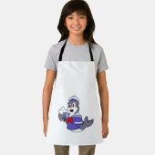 Siegel als Seemann mit Schiff Schürze (Insitu)