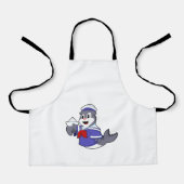 Siegel als Seemann mit Schiff Schürze (Vorderseite)