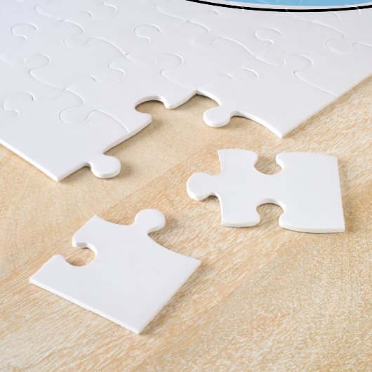 Siegel als Surfer mit Surfbrett Puzzle (Seite)