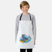 Siegel als Surfer mit Surfbrett Schürze (Getragen)