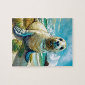 Siegel am Strand Puzzle (Horizontal)