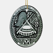 Siegel Amerikanisch-Samoas Keramik Ornament (Rechts)