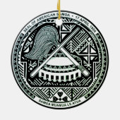 Siegel Amerikanisch-Samoas Keramik Ornament (Hinten)