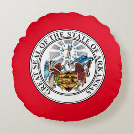 Siegel Arkansas Rundes Kissen