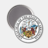 Siegel Arkansas Staat USA Magnet (Vorderseite/Rückseite)