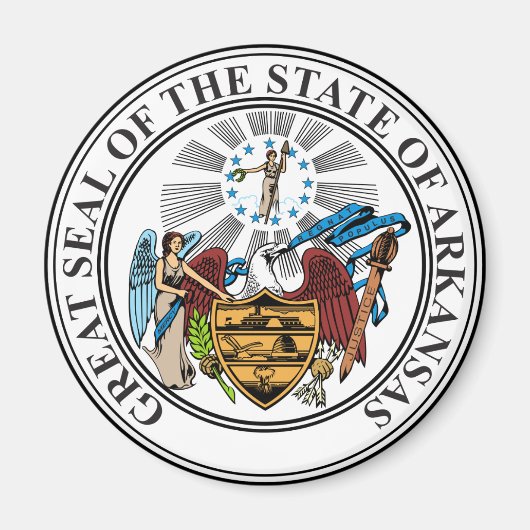 Siegel Arkansas Staat USA Magnet (Vorne)