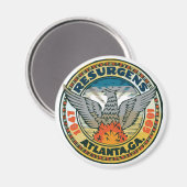 Siegel Atlanta, Georgien Magnet (Vorderseite/Rückseite)