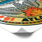 Siegel Atlanta, Georgien Poster (Ecke)