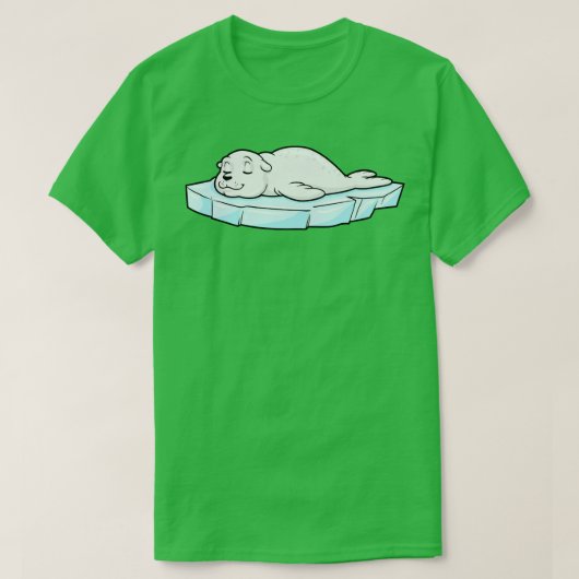 Siegel auf Eisscholle 2 T-Shirt (Design vorne)