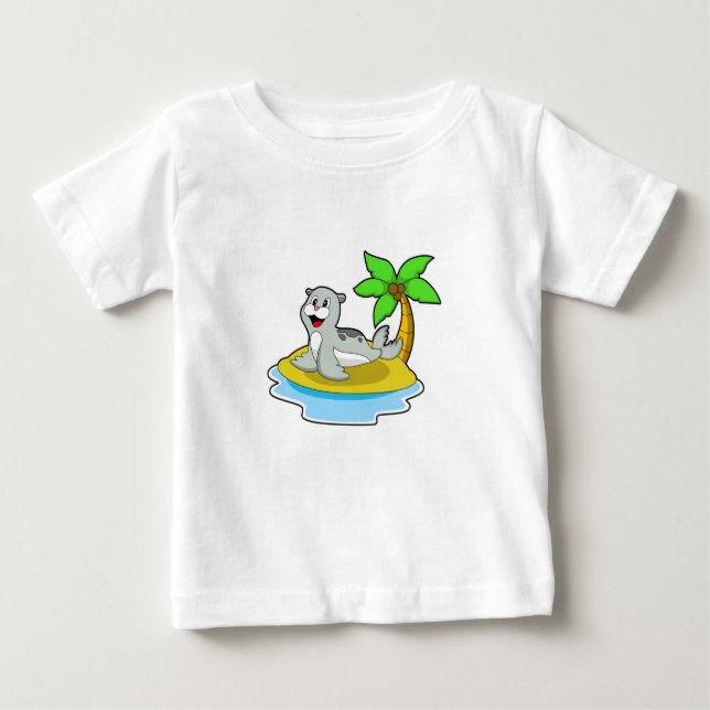 Siegel auf Island Baby T-shirt (Vorderseite)