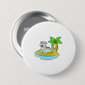 Siegel auf Island Button (Vorne & Hinten)