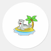 Siegel auf Island Runder Aufkleber (Vorderseite)