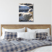 Siegel auf Sand und Kies Leinwand drucken (Insitu (Schlafzimmer))