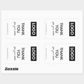 Siegel-Aufkleber für moderne Unternehmen Rechteckiger Aufkleber (Blatt)