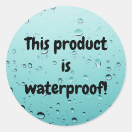 Siegel-Aufkleber für wasserdichte Produktverpackun Runder Aufkleber