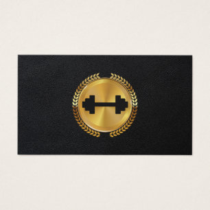 Siegel aus Metall Leder Dumbell-Symbol