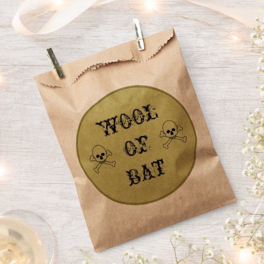 Siegel aus Wolle von Fledermauswitter Geschenktütchen (Ausgeschnitten)