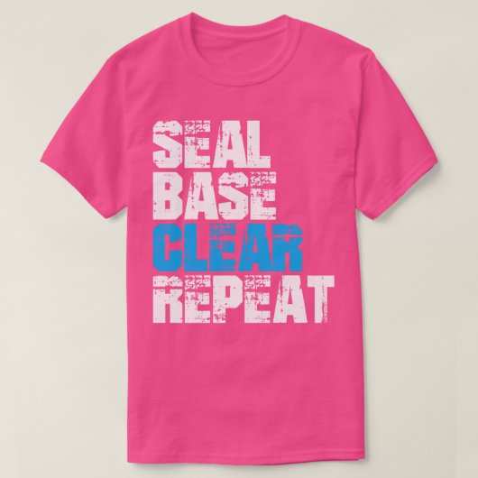 Siegel-Base Clear-Repeat-Auto-Maler T-Shirt (Design vorne)