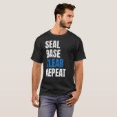 Siegel-Base-Clear-Repeat-Karosserie-Maler Automoti T-Shirt (Vorne ganz)