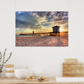 Siegel Beach, CA Leinwand Poster (Küche)