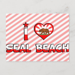 Siegel Beach, CA Postkarte