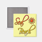 Siegel Beach Magnet (Vorderseite/Rückseite)