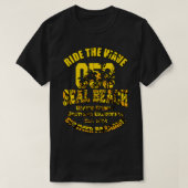 Siegel Beach Orange Landkreis Kalifornien USA T-Shirt (Design vorne)