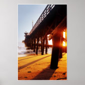 Siegel Beach Pier 06 Print Poster (Vorne)
