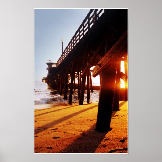 Siegel Beach Pier 06 Print Poster (Vorne)